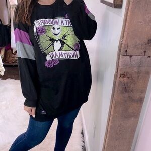 Disney What a Wonderful Nightmare black sleep shirt sweatshirt size XLarge